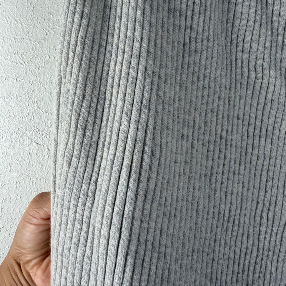 Eileen Fisher Merino Wool Ribbed Knit Midi Skirt‎ Oatmeal Beige Womens Medium - Picture 2 of 8